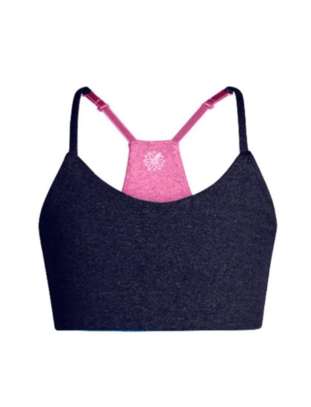 New Pink Victorias Secret Gray Black Soft Cotton Blend Sports Bra XS