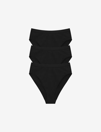 XWSM 3PCS 100% Cotton Underwear Panties for Women High Waisted
