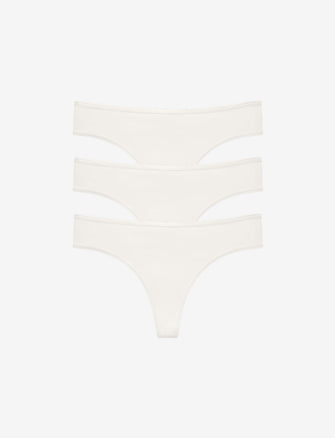 George Women's Cotton-Blend Thong 3-Pack