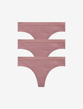 Women's Cotton Thong Underwear - 100% Cotton Thong Undies for Women