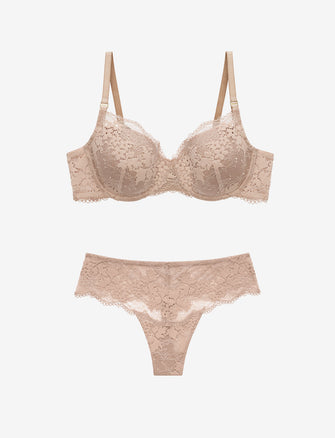 All Day Lace T-Shirt Bra + Thong Set – ThirdLove