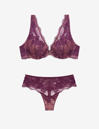 Sexy Lace Lace Panty Bra Set With Front Buckle And Beauty Back LCW