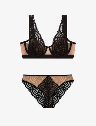 Deco Lace Unlined Bra + Bikini Set