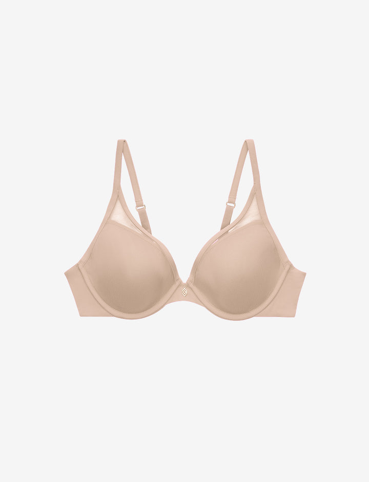 Taupe 24/7® Classic Uplift Plunge Bra (Tan) | ThirdLove