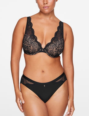 Buy SMOOTH LACE PLUNGE CONTOUR BRA online at Intimo