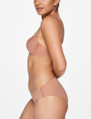 Buy Triumph T-shirt Bra 101 Invisible Under-Wired Half Cup Padded Party Bra  - Nude online