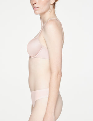 Buy Padded Non-Wired Full Coverage T-Shirt Bra in Dark Pink
