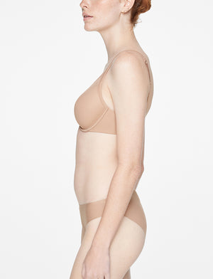 Third Love Nude Graphic Lace Demi Bra Size 36F Underwire 