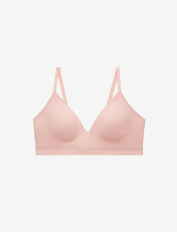 JO & KEMP - sunday mood in the most comfy Lace Contour Plunge Bra by  ThirdLove I'm wearing a size 32B in the color Soft Pink. No more  sacrificing on comfort versus