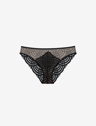 Deco Lace Bikini - Black - Nylon/Spandex - ThirdLove