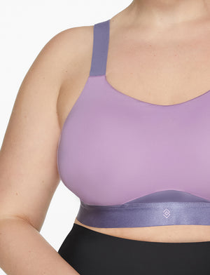 Buy Non-Padded Non-Wired Full Cup T-shirt Bra in Lilac with Nipple