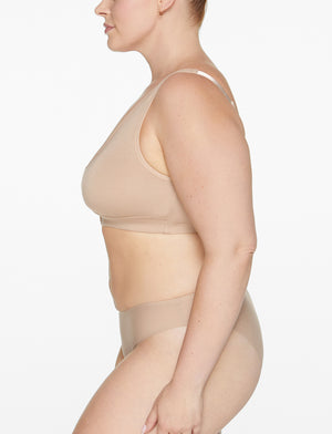 Post Surgical Lace Bra with Front Closure Wireless Comfy Post