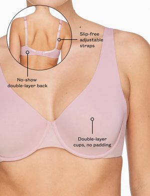 24/7® Classic Second Skin Unlined Bra