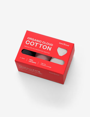Organic Cloud Cotton High Leg Bikini 3 Pack Box