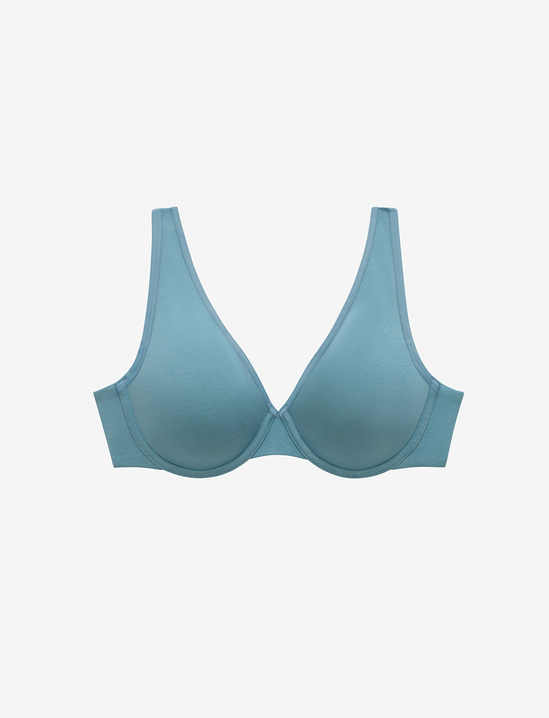 Storm Organic Cloud Cotton Perfect Coverage Bra (Blue) | ThirdLove