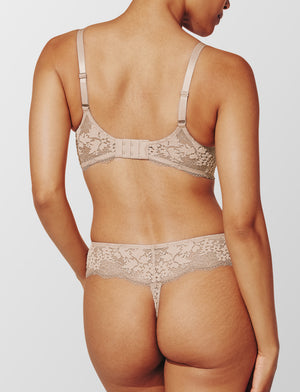 All Day Lace Wireless Bra, Taupe - Thirdlove - Recycled nylon/Nylon/Spandex,modelGGG