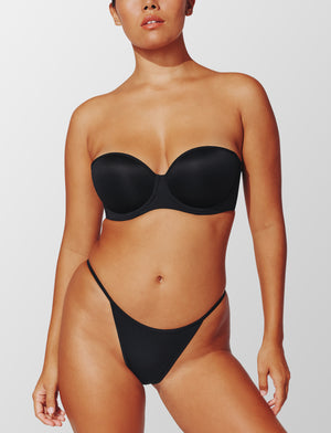 24/7™ Classic Strapless Bra	Black	Nylon/Spandex	HHH