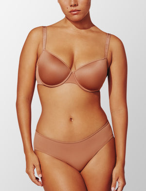 24/7® Classic T-Shirt Bra, Mocha - Thirdlove - Nylon/Spandex,modelHHH