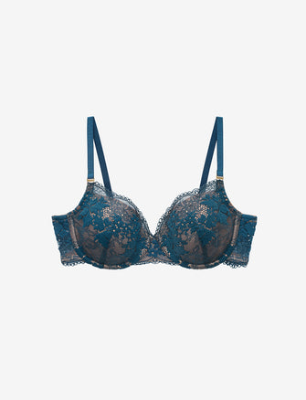 All Day Lace T-Shirt Bra, Peacock - Thirdlove - 51% Recycled nylon/42% Nylon/7% Spandex