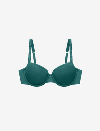 24/7® Classic T-Shirt Bra, Emerald - Thirdlove - Nylon/Spandex