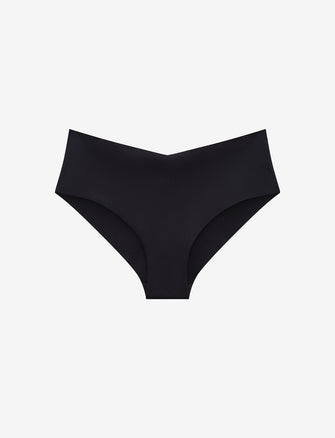 Zero Edge No-Show Cheeky, Black - Thirdlove - 50% nylon/50% Spandex