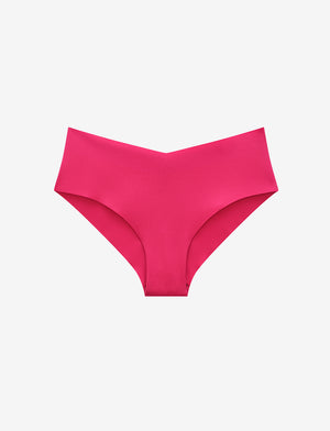 Zero Edge No-Show Cheeky, Hot Pink - Thirdlove - 50% nylon/50% Spandex