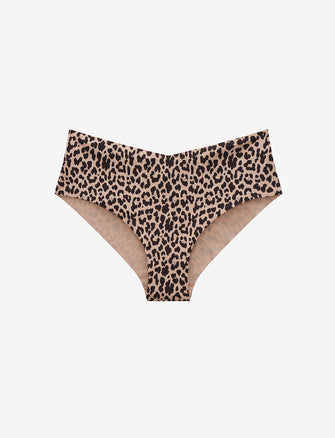 Zero Edge No-Show Cheeky, leopard - Thirdlove - 50% nylon/50% Spandex