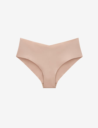 Zero Edge No-Show Cheeky, Taupe - Thirdlove - 50% nylon/50% Spandex