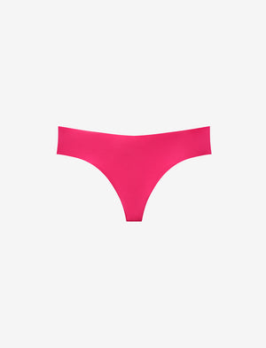 Zero Edge No-Show Thong - Hot Pink - 50% nylon/50% Spandex - ThirdLove