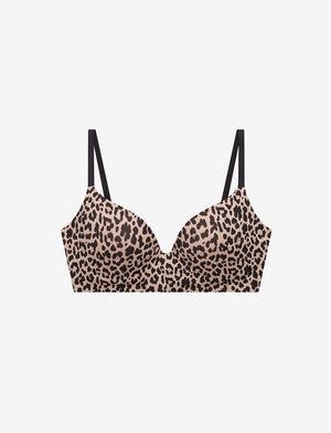 Zero Edge Wireless Push-Up Bra, Leopard - Thirdlove - 50% nylon/50% Spandex