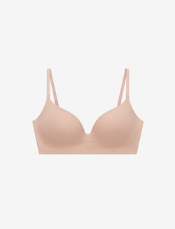 Zero Edge Wireless Push-Up Bra, Taupe - Thirdlove - 50% nylon/50% Spandex,modelJJJ