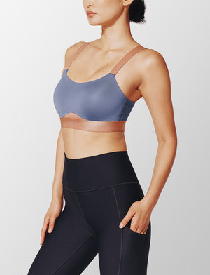 Kinetic Adjustable Sports Bra, Blue Granite - Thirdlove - Polyester/Spandex,modelJJJ