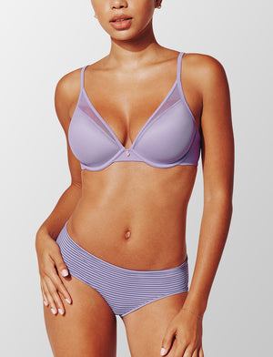 24/7® Classic Uplift Plunge Bra, Violet - Thirdlove - Nylon/Spandex,modelGGG