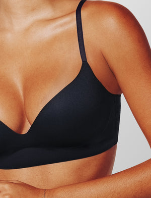 Zero Edge Wireless Push-Up Bra, Black - Thirdlove - 50% nylon/50% Spandex,modelIII