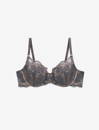 Buy Latte Nude Recycled Lace Full Cup Comfort Bra - 36GG, Bras