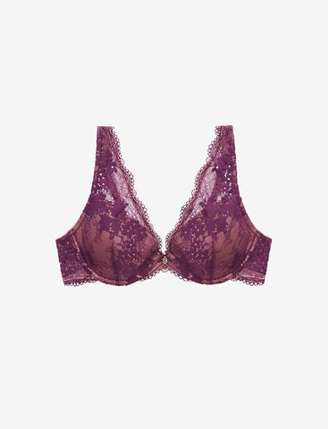 Lavender Lace Plunge Bra  Anthropologie Singapore Official Site