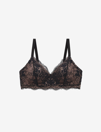 Front-Fastening Lace Bra (Set of 3)