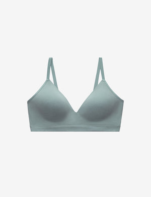 Wireless Lounge Bra in Scaled Green LIMITED EDITION