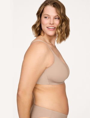 Women's Unlined Full Figure Support Plus Size Wirefree Minimizer
